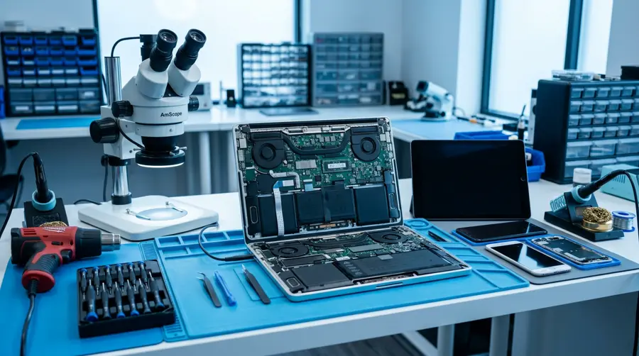 Inside the Cell Phone Repair Lab workshop